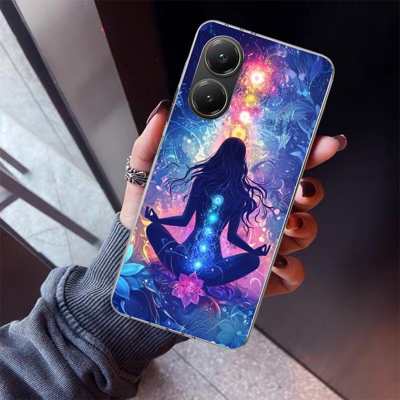 Yoga Chakra Spiritual Energy Universe Phone Case For Xiaomi Poco X5 X6 X7 Pro F7 Ultra M7 Redmi 15C 15 13C 13 12C 12 10 10C 10A