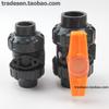 3-Way UPVC Double Union Ball Valve for Chemical and Water Pipes