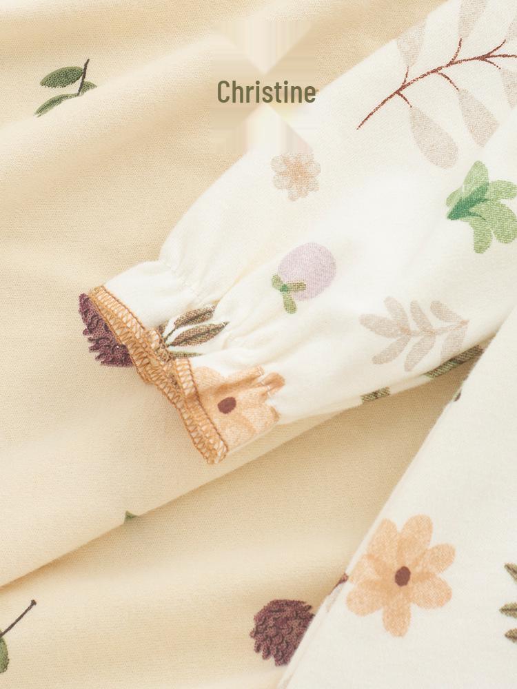 Spring & Autumn Baby Princess Oil Painting Bunny Romper & Lace Hat Set - Cotton & Peter Pan Collar