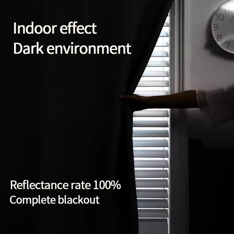 Blackout Curtain Window Drapes Sunshade No Punching Insulation Sunshade Curtain Thickened Curtains for Living Room Bedroom