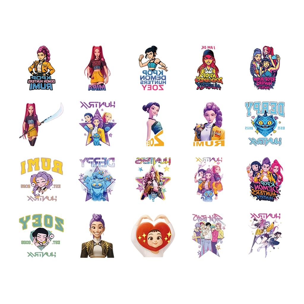 Witch  Stickers 20 Cartoon  Stickers Water Transfer Disposable Stickers
