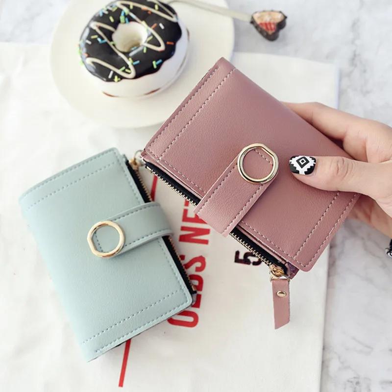 Purse Wallet Card Holder Wallets Small Leather Fashion Brand Ladies Card Bag
