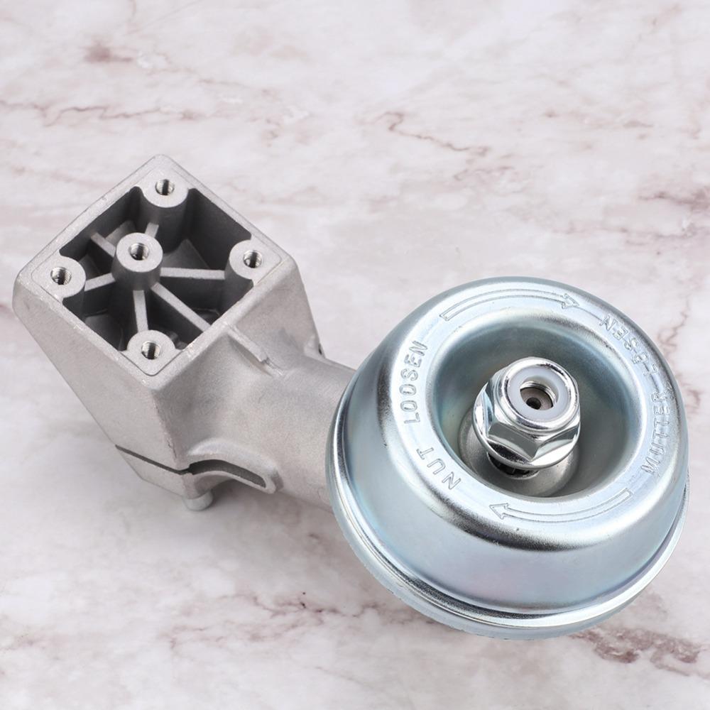 Silver Gearbox Gear Head Metal Replacement Gear Head Durable Brush Cutter Gearbox