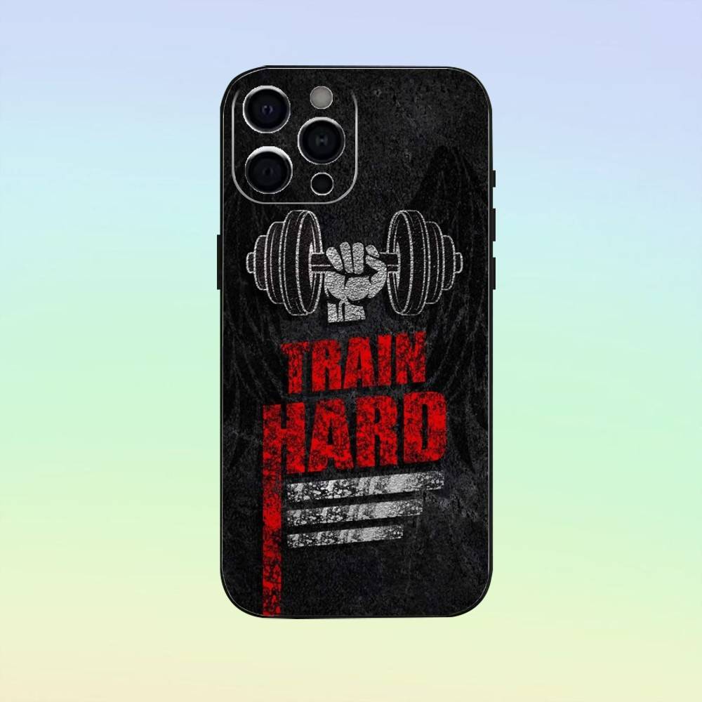 Bodybuilding Gym Fitness Phone Case   For iPhone17,16,15,14,13,12,11 Plus,Pro Max Soft Black Cover
