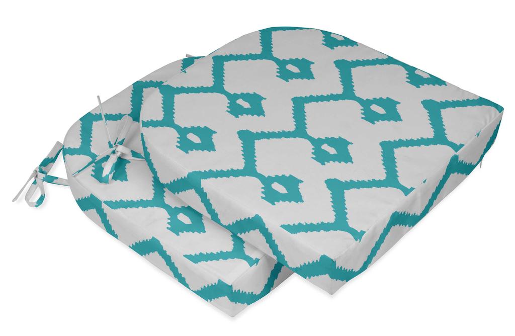 Vargottam Non Slip Dining Chair Cushion U-Shaped Printed Indoor Outdoor Chair Pads Home Decor Reversible & Machine Washable