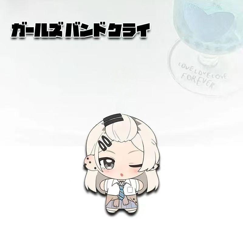 10cm Mini Poppen Meisjes Band Cry Pluche Pop Kawaragi Momoka Nui Nui Stijl Gevuld Bedrukt Lichaam Schattige Pluche Sleutelhanger Hanger Cadeau ONLY BODY