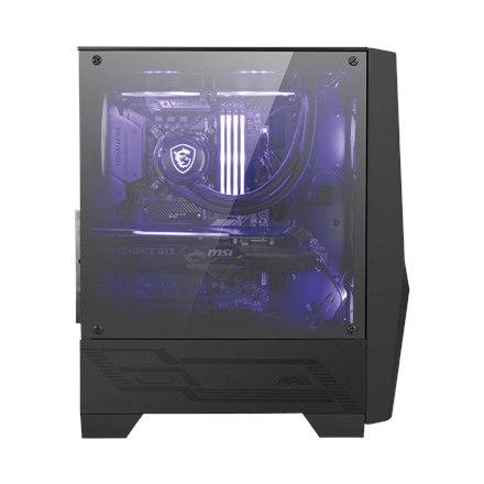 Msi Mag Forge 100M Pc Case, Mid-Tower, Usb 3.2, Black Msi | Mag Forge 100M | Black | Atx | Power Supply Included No