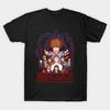 Camiseta Negra Estampada para Hombre Stranger Things - La Serie Animada Ver.2 Impresión en Papel de Transferencia Sin Corte Camiseta de Algodón