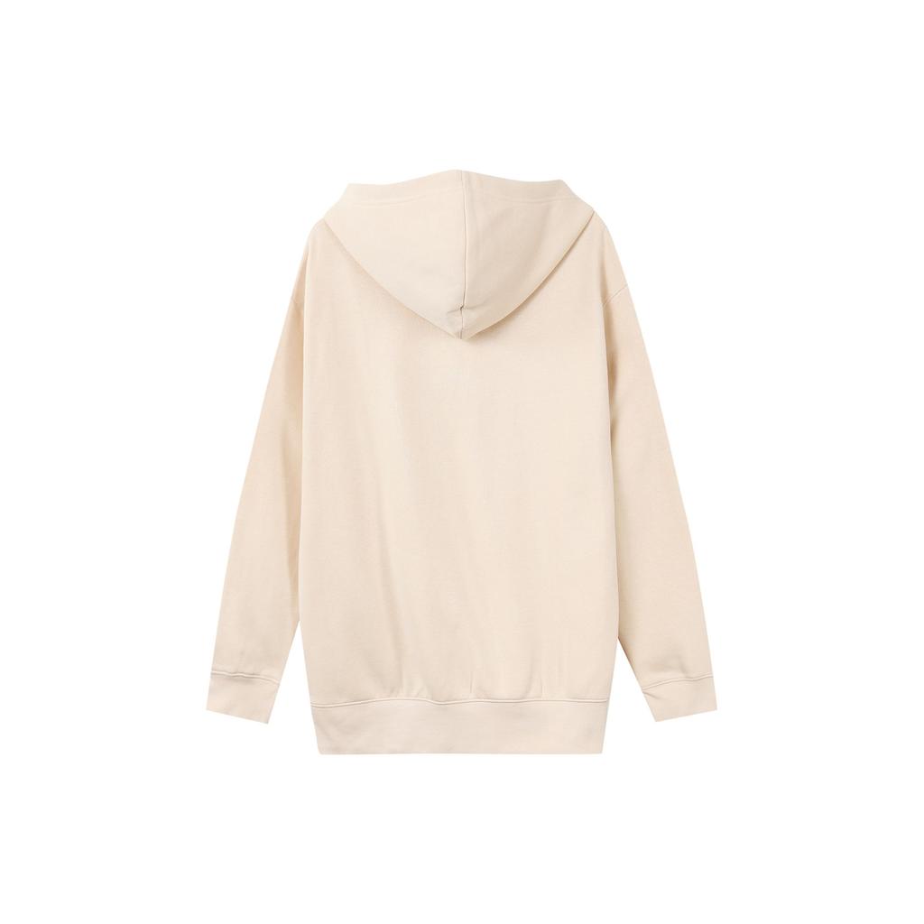 Nike Solid Color Sports Casual Pullover Fleece Hoodie Women Hoodie Beige DJ7669-219