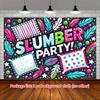 1 piece: Vibrant "Pajama Party!" polyester banner, suitable for birthday parties, festivals, etc. for a colorful bedroom.