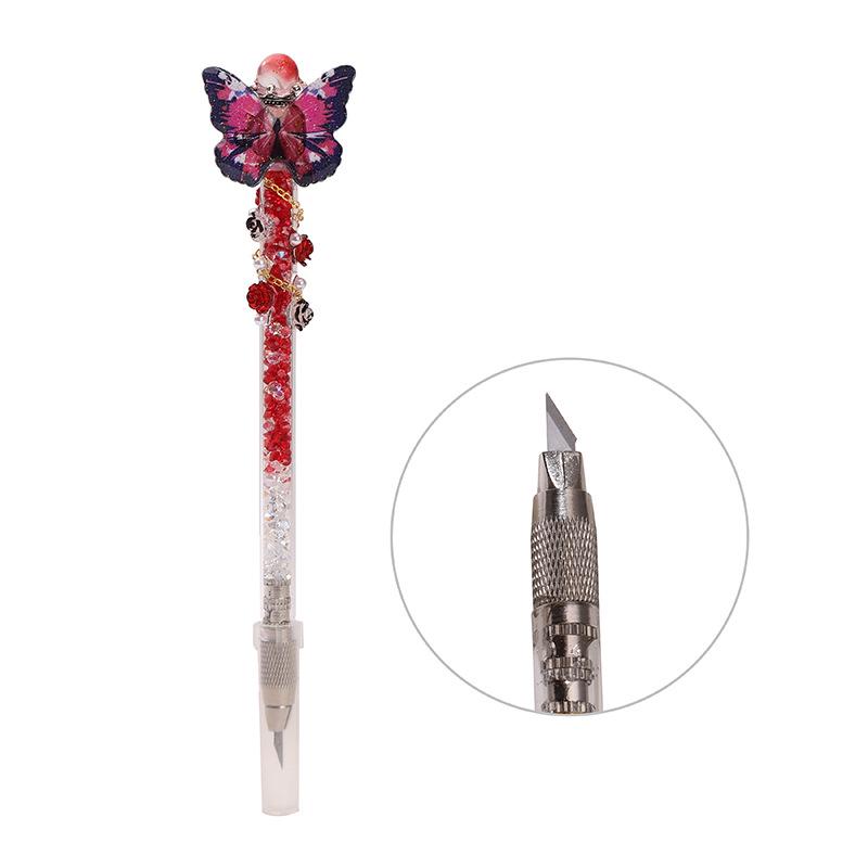 

Handmade High-End Pearl Green Resin Knife for Decoration & Crafting
