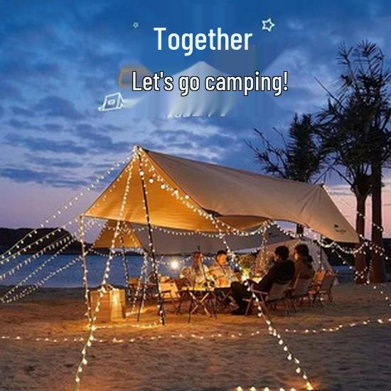 Outdoor Cherry Blossom Solar LED String Lights - Colorful Flower Decorations for Wedding and Festival