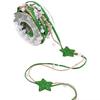 Faux Pearl Ribbon Star Beaded Ribbon Glitter Star Jute Burlap Ribbon  Xmas Tree