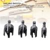 4pcs 1/4in Hex Shank Wood Dowel Drill Set Claw Type Hole Saw Kit Tapered Plug Cutter  Woodworking