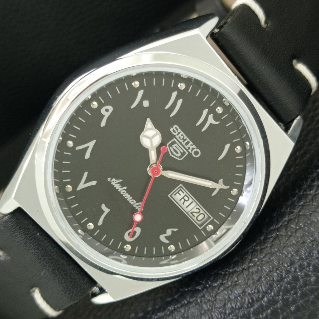 ВИНТАЖНЫЕ ОТРЕМОНТИРОВАННЫЕ МУЖСКИЕ АВТОМАТИЧЕСКИЕ ЧАСЫ SEIKO 5 ЯПОНИЯ ЗЕЛЕНЫЙ ЦИФЕРБЛАТ a443679-5