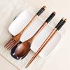 Dinner Kit Natural Dinnerware Kitchen Fork Chopsticks Spoon Set Cutlery Utensils Sets Tableware