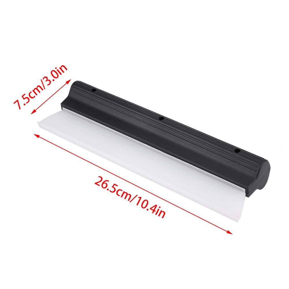 1Pc Black Small Soft Silicone Window Wiper for Car Glass Wiping, Home Kitchen Toilet Cleaning