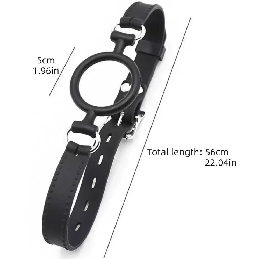Silicone Oral Sex Ring Open Mouth Gag Flirting Bondage Balls Adult Game Erotic Toys Restraints Sex Toys For Couples