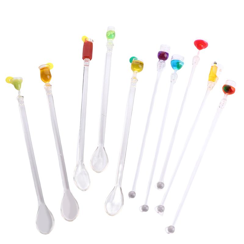 Cocktail Stirrer Drink Mixing Stick Set Acrylic Cocktail Mixer Blender Bar Supplies Swizzle Stirrer