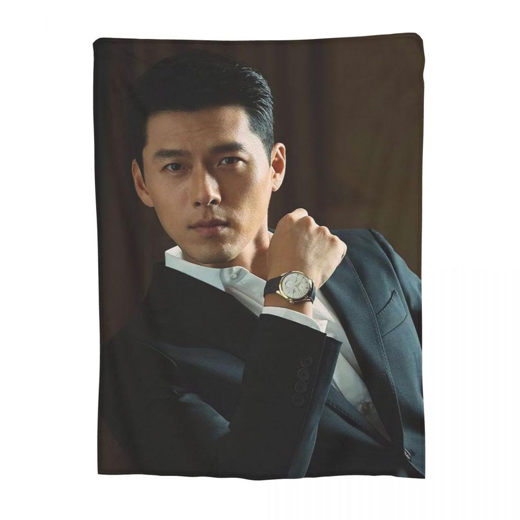 Coperta Kpop Hyun Bin Morbida Calda Coperta Plaid in Flanella per Letto Soggiorno Picnic Viaggio Casa Divano