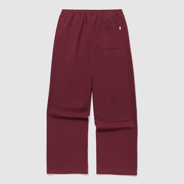 UMBRO Essential Wide Straight Pants Burgundy (Uq323Cfp95) (B Type)