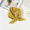 55 Cotton And Linen Headscarf Summer And Autumn Floral Silk Scarf Sweet Versatile Square Scarf Small Scarf Women'S Thin Decorative Silk Scarf
