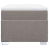 Vidaxl Letto Continentale Con Materasso, Taupe, Tessuto, 90X200 Cm