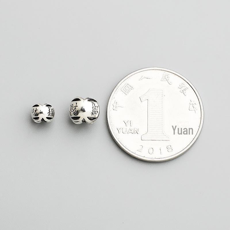S925 Sterling Silver Thai Treasure Spacer Beads - DIY Handmade Bracelet Accessories.