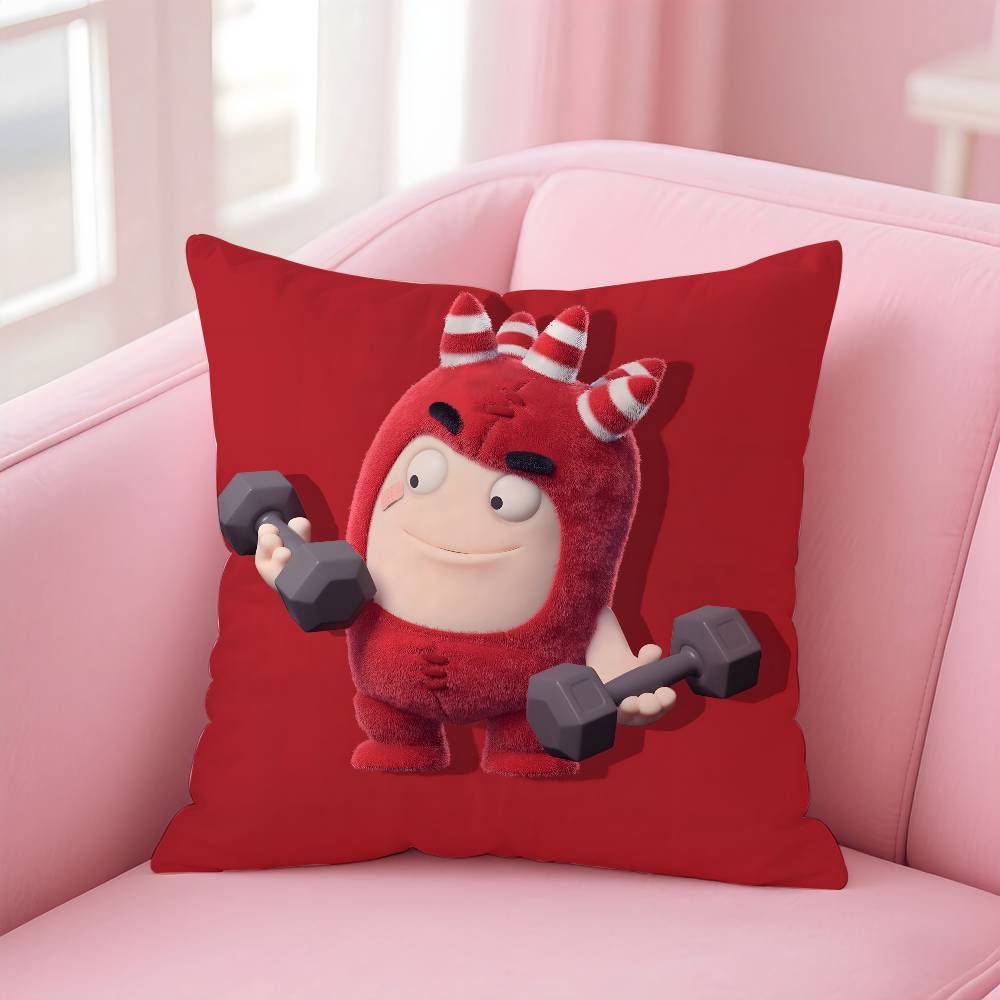 

Декор для дому Подушка Oddbods Наволочка Комфорт Диван-ліжко Шовковиста Елегантна Прихована блискавка Індивідуальна Декоративна наволочка 24x24Inch