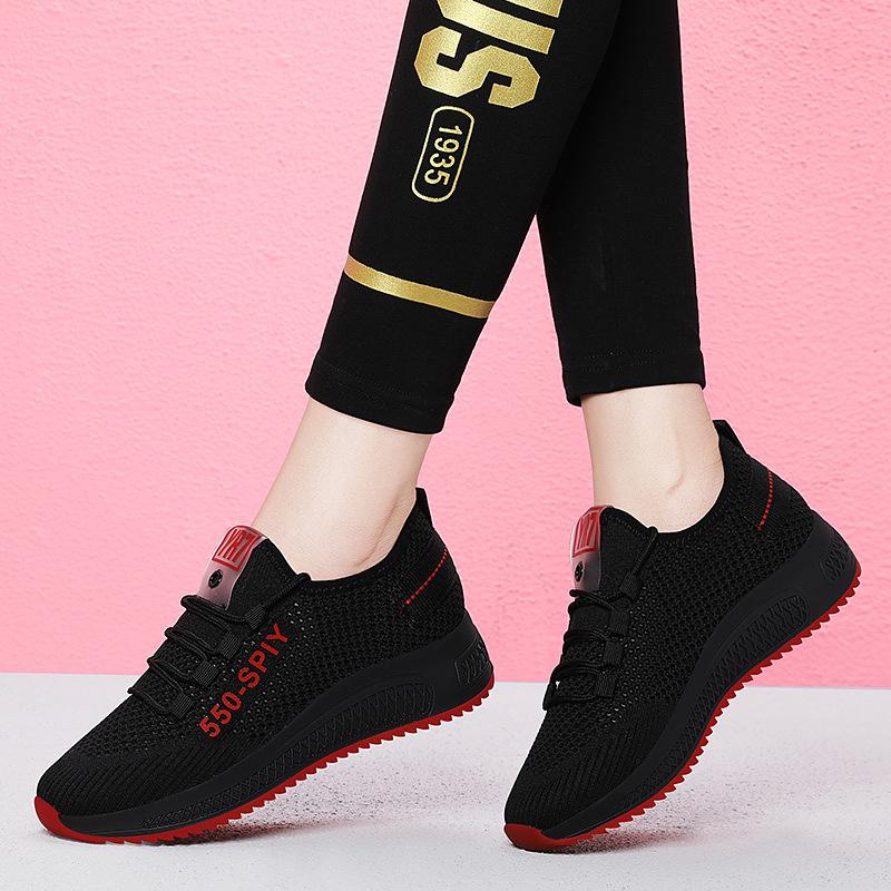 

Temperament running shoes women s new breathable mesh mesh shoes shock-absorbing casual lightweight sneakers 34