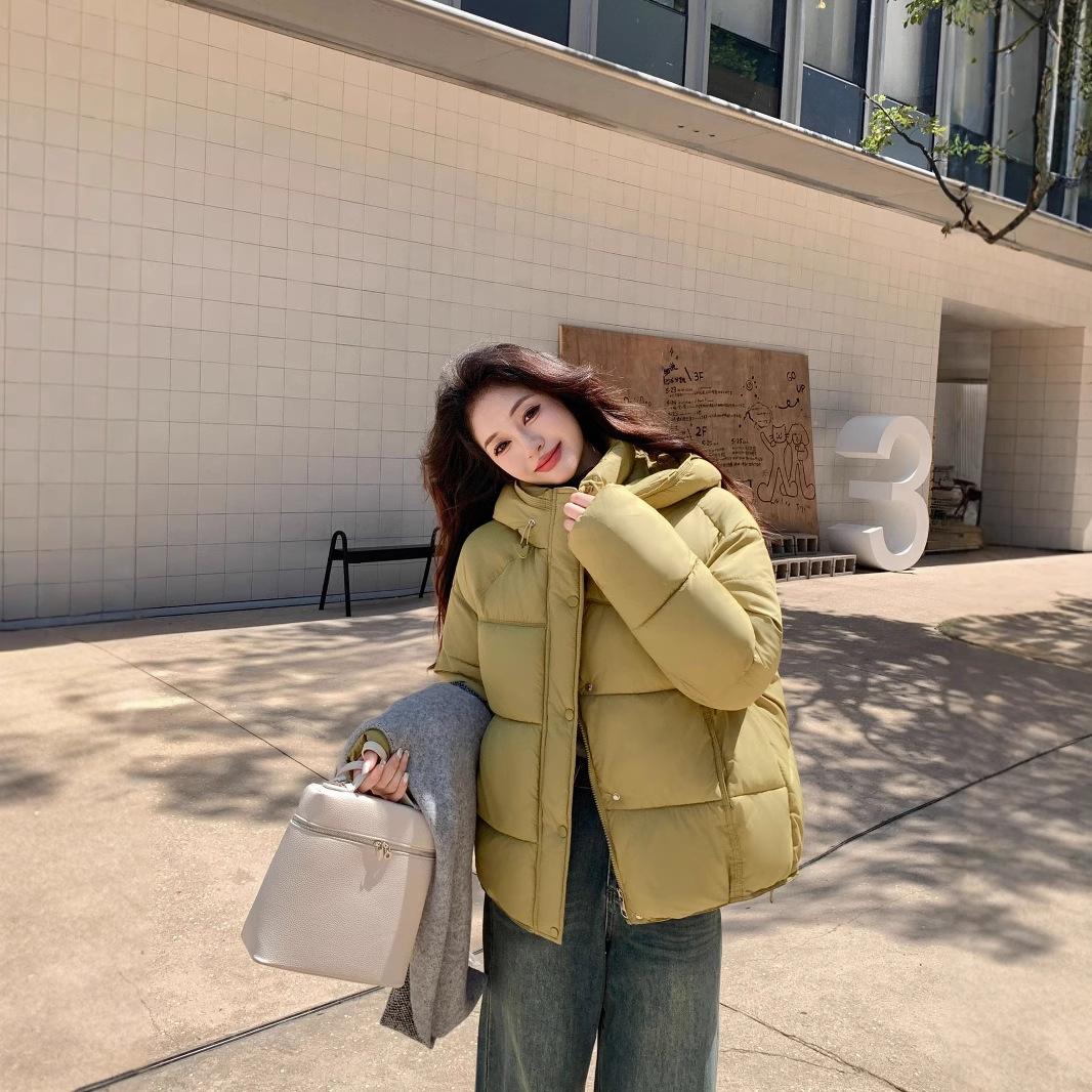 

Пуховик Зимний Новый Корейская Версия Свободный Женский Тонкий и Высокий Теплый Короткий Жакет 2XL зелёный