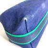 HERMES Bridea Black GM pouch vanity bag H logo Hand Bag cotton blue/Green