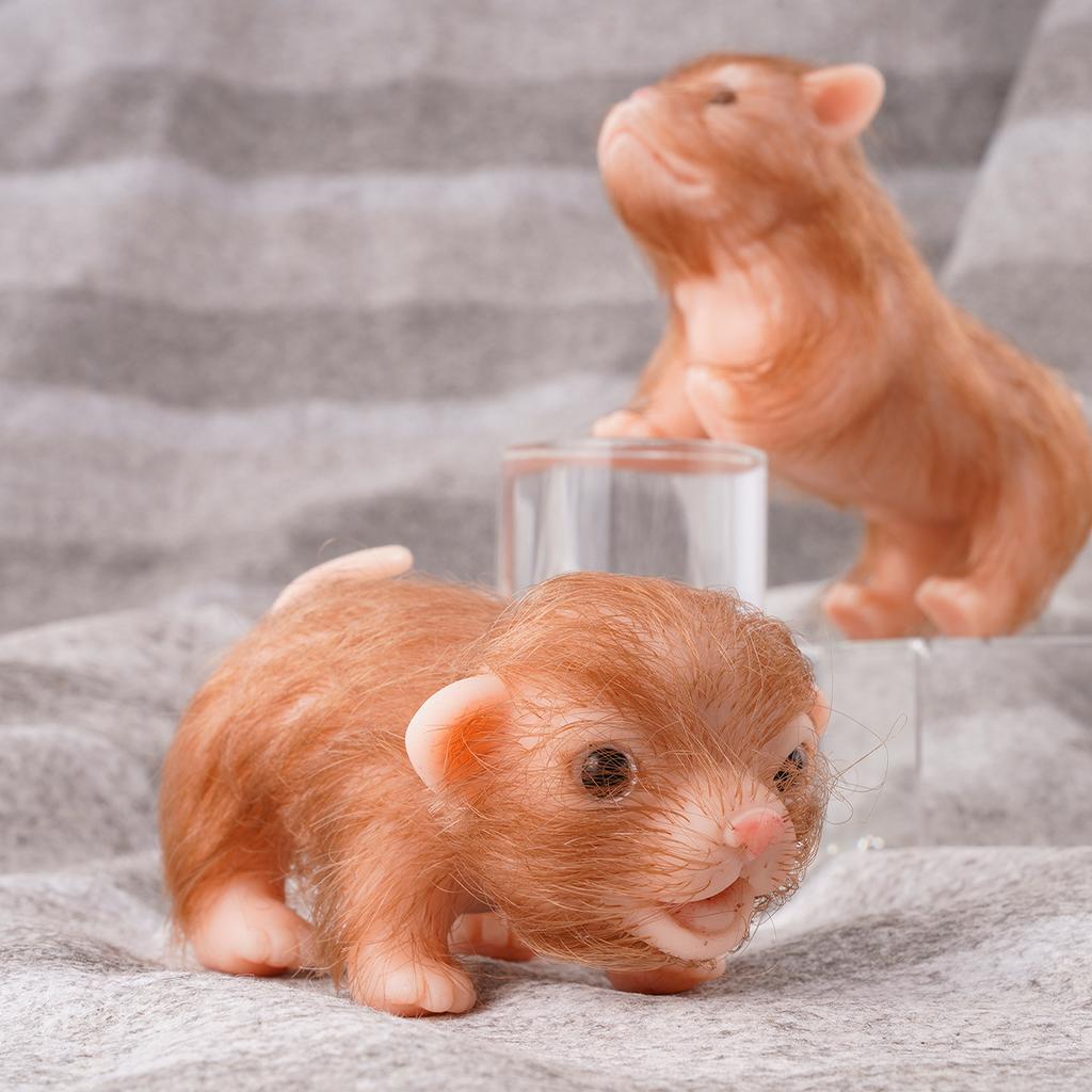 Lifelike Reborn Puppy/Piggy Doll Soft Silicone Mini Doggy/Pig Doll Toys with Feeding Bottle Accessories Kids Christmas Doll Gift