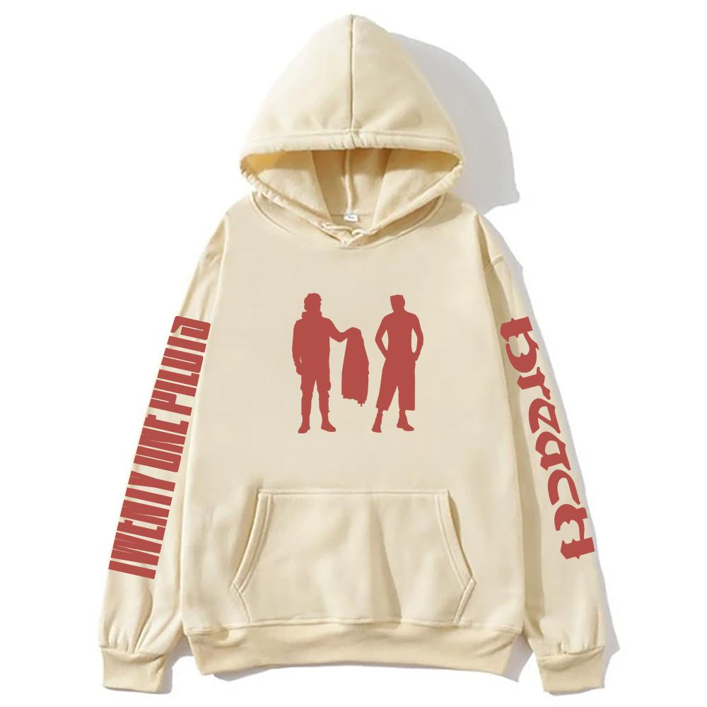 Twenty One Pilots Mikina Breach Módní Rock Dlouhý Rukáv Pánské Dámské Oblečení Ležérní Streetwear Oversized Volný Pulovr