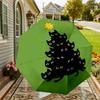 Black Cat Christmas Tree Umbrella: A Unique, Festive Design for Outdoor Adventures - Auto-Open/Close, Lightweight & Durable