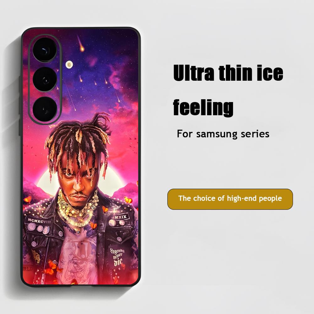 Custodia per Telefono Popolare Album Juice WRLD Per Samsung Galaxy S25 S24 S23 S22 S21 S20 Plus Ultra Note20 Morbida Nera