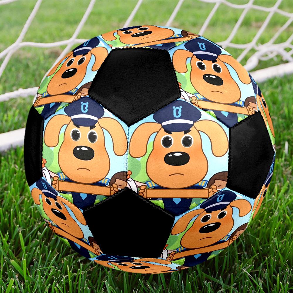 Sheriff Labrador Theme Size 5 Soccer Ball, Suitable for Both Indoor and Outdoor Matches, a Gift Suitable for Everyone.