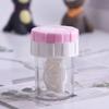 Contact Lens Cleaner Case Compact Plastic Container Storage Holder Transparent Travel Eyes Travel Kit For Home Contact Lens Gym
