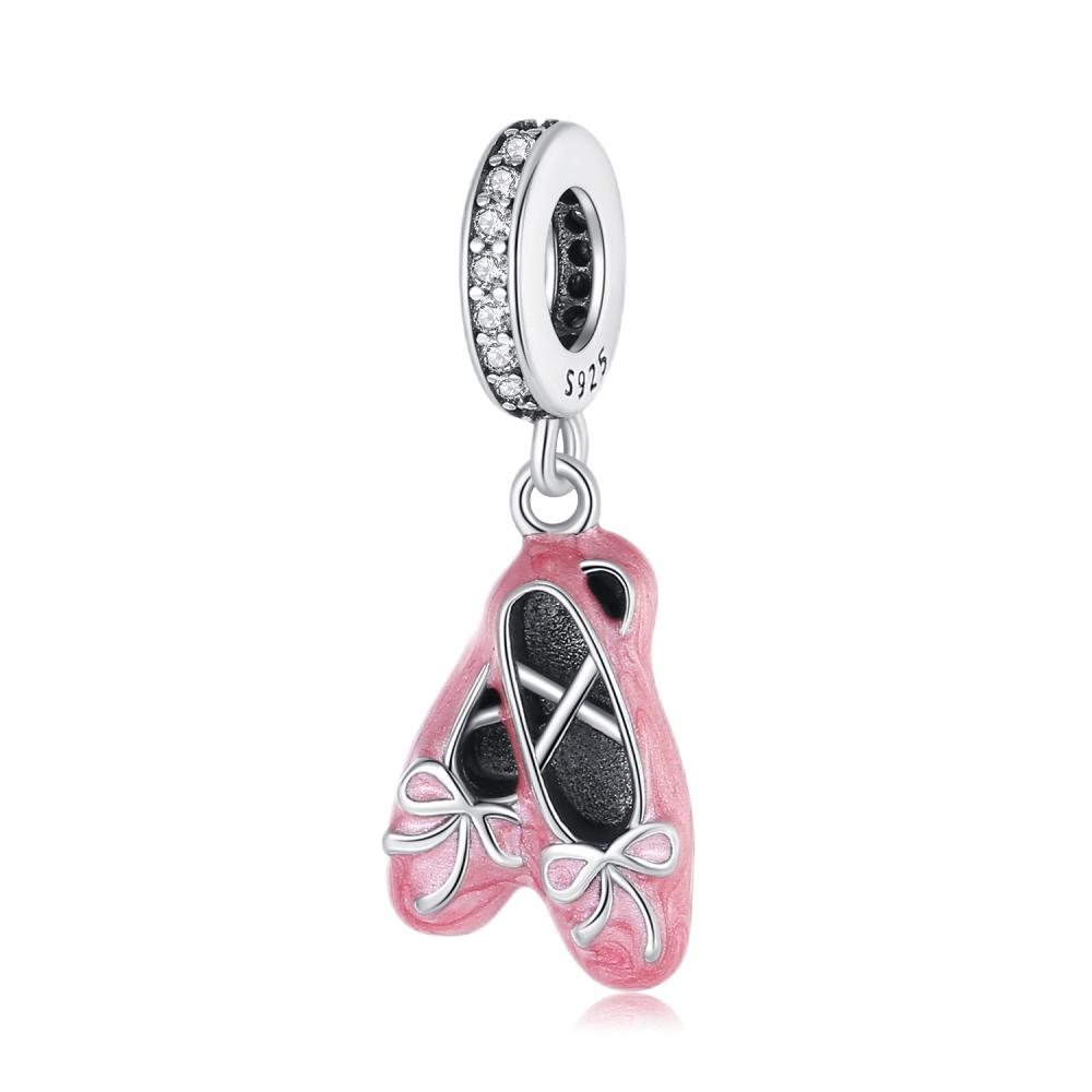 Charms Plata Latin Dance Boy Girl Shoe Authentic Copper Plated For Charms Copper Plated Authentic Bracelet For Jewelry Item Crafting