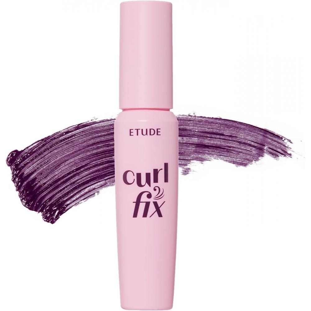 Etude Curl Fix Mascara Plum Black Mini Size 4g