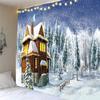Home Decor Tapestry Wall Hanging Santa Elk Snowman Decorative Tapestry Christmas Room Wall Decor Backdrop Cloth Tapestry