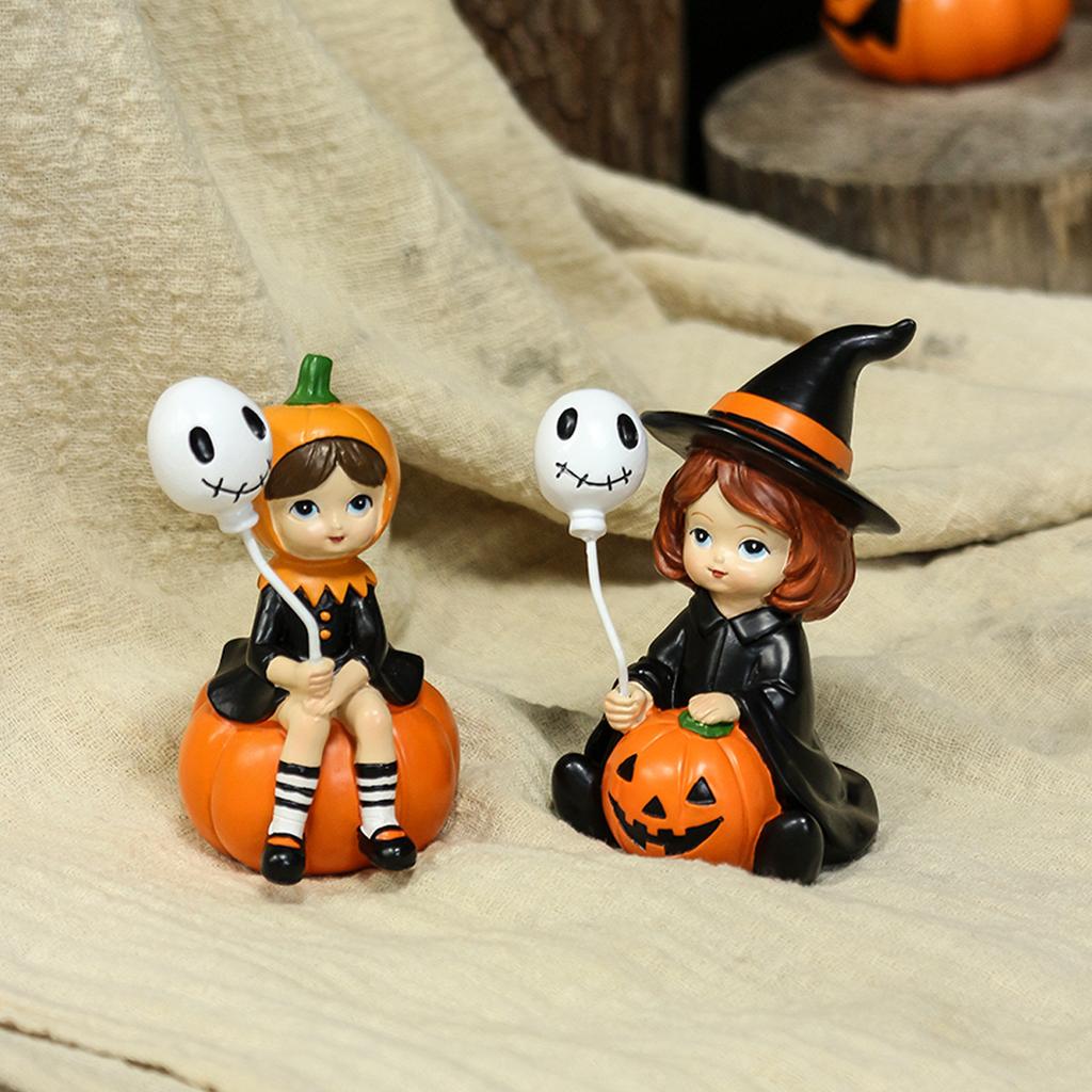Balloon Witch Halloween Party Pumpkin Witch Skull Desktop Decoration