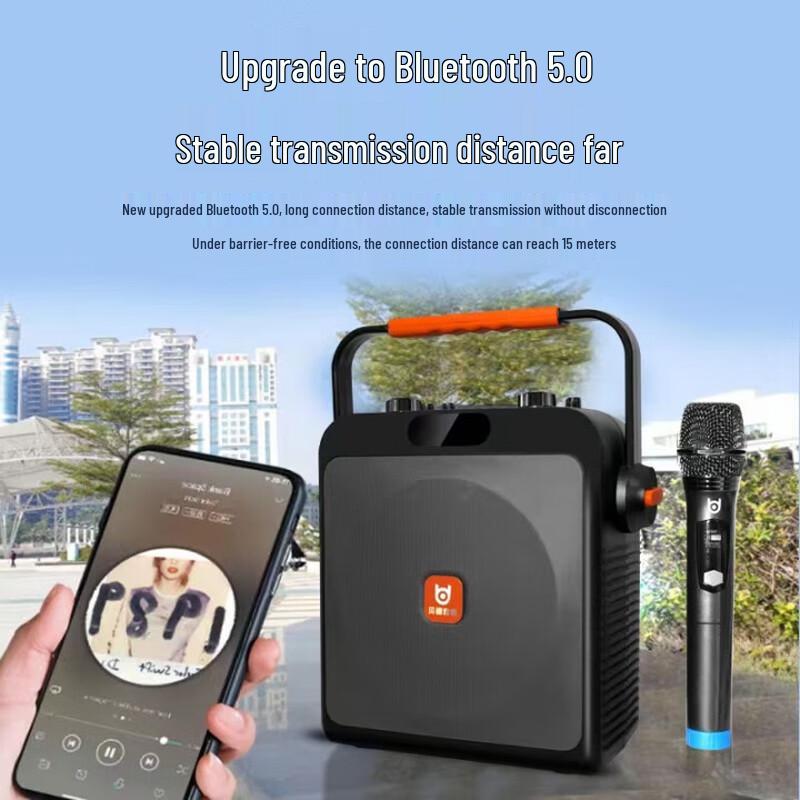 BD-H2125 Portable Bluetooth KTV Speaker with Microphones