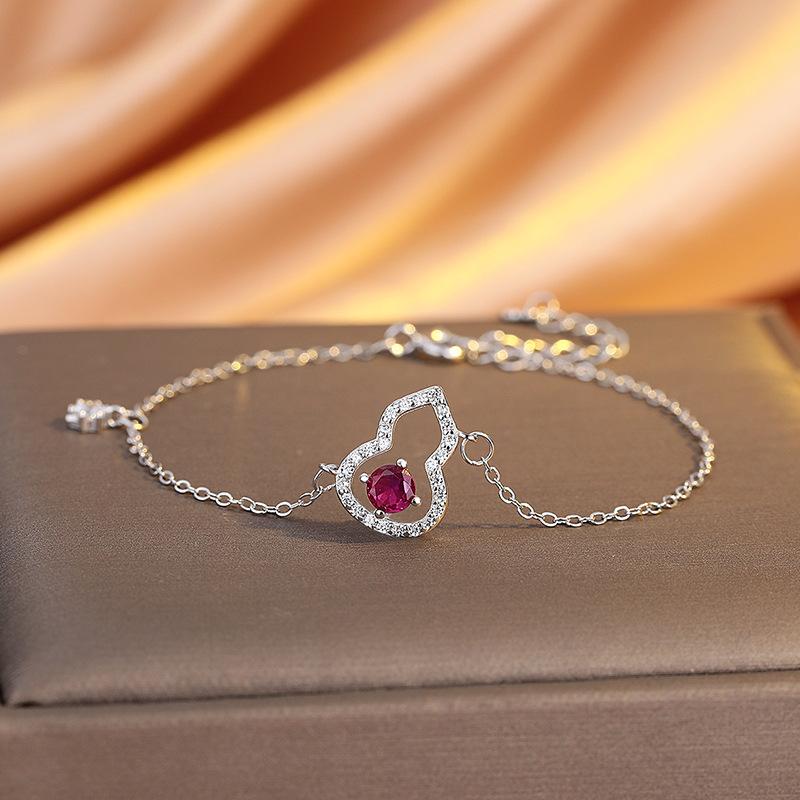 New Chinese-Style Fulu Niche Exquisite Gourd Bracelet Women S National Style Light Luxury Versatile Jewelry платиновый