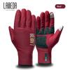 Lameda Winter Windproof and Warm Touch Screen Cycling Gloves Full-Finger Mountain Road Cycling Gloves for Men and Women 6097