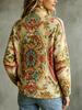 Retro Print Women's Sweater - European & American Style (2026)