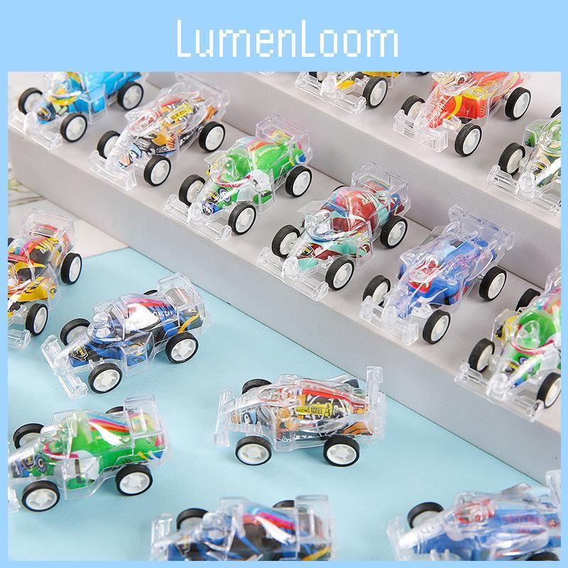 Simulation Mini Inertial Transparent Double Layer Graffiti Car Children Toy For Toddler Play