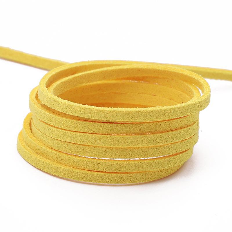 Korean suede rope for DIY jewelry making, 3mm braided wire for bracelets and necklaces. Add a touch of handmade to your accessories!