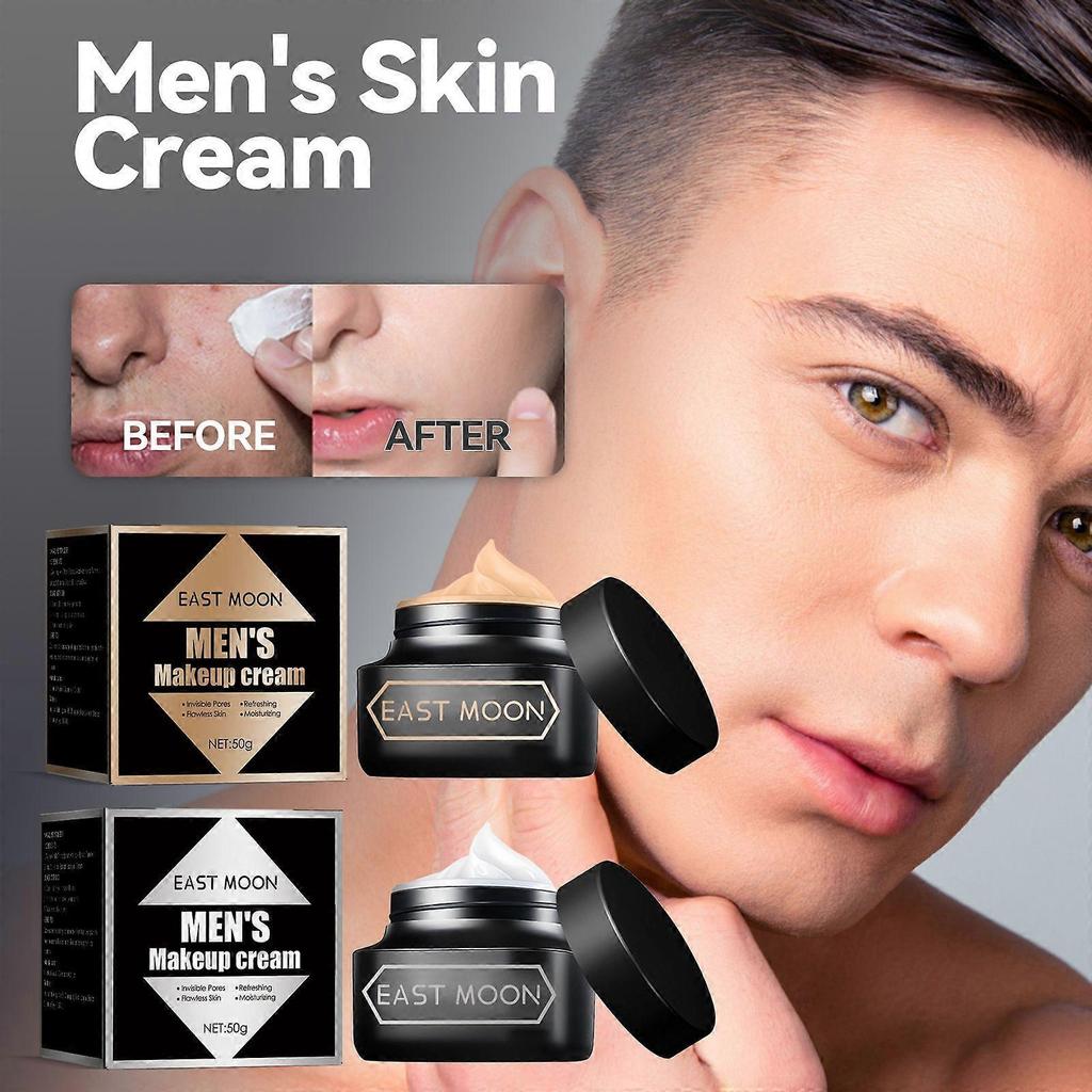 East Moon Natürliche Gesichtscreme für Herren Hydriert, Spendet Feuchtigkeit, Verleiht einen strahlenden Teint, Kaschiert Hautunreinheiten und Aknenarben und ist eine feuchtigkeitsspendende Schönheitscreme