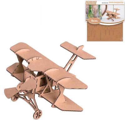 Les Trésors De Lily [Q4559] - 3D Cardboard Figurine 'Airplane' - Sheets 16.5x17.5 Cm
